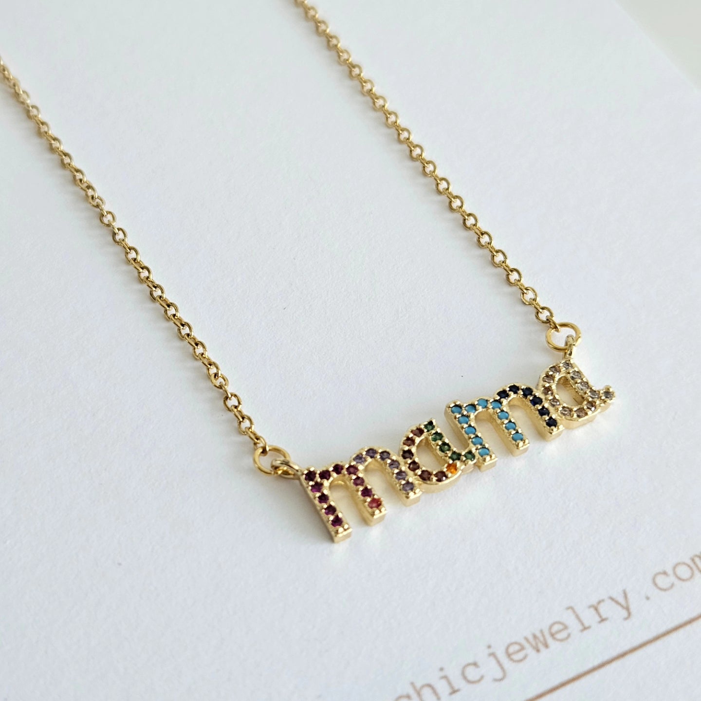 Mamá Zirconia Necklace