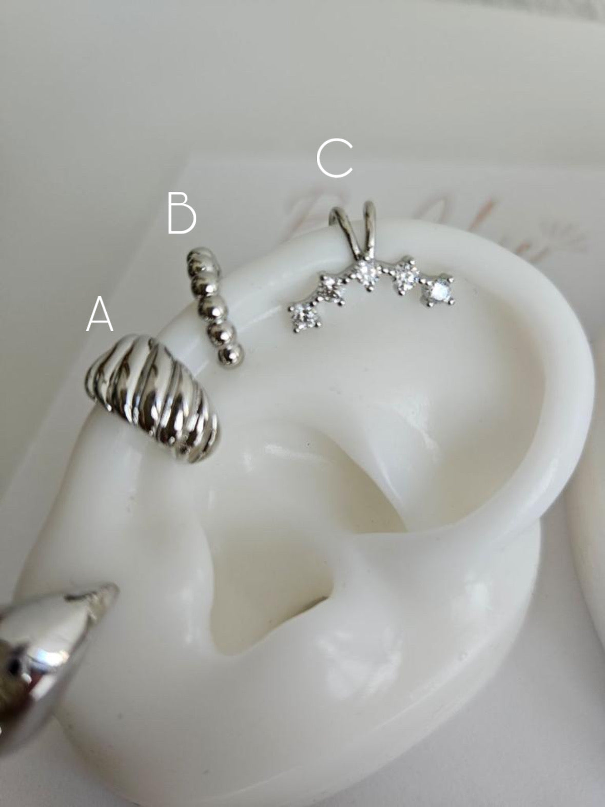 Silver Ear Cuff