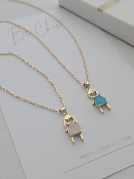 Boy and Girl Necklace